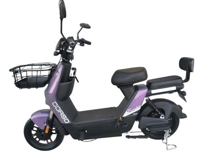 Електроскутер Corso «SWIFT» SW-500632, двигун 500W, акумулятор 60V 20Ah свинцево-кислотний, фіолетовий, колеса 14" + 1 ящик. акум