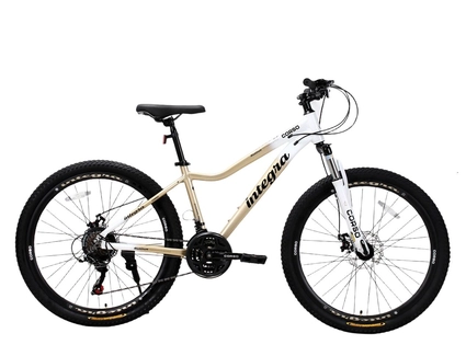Велосипед 26 AL Corso «INTEGRA» NG-26770 алюміній 15", (к-т SHIMANO) біло-золотий