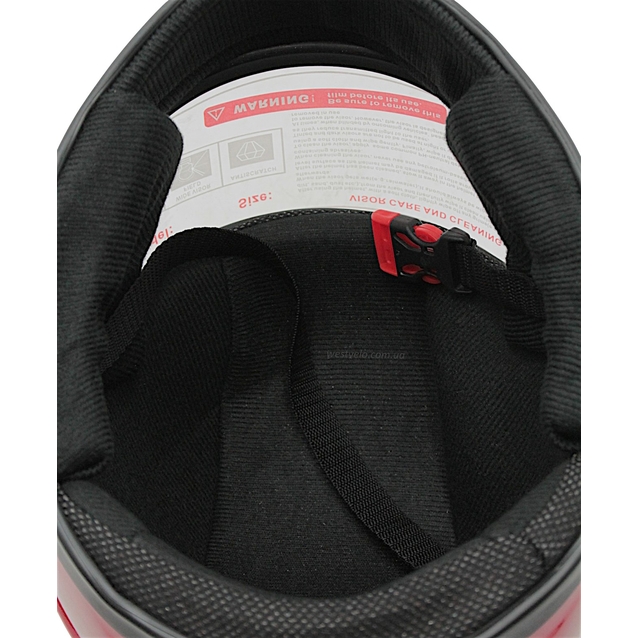 Мото шолом дитячий, закритий (L) "909" SHUTTLE, червоний  глянцевий фото westvelo.com