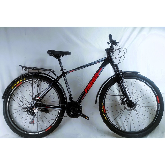 Велосипед 29 ST Corso «FISHER» FS-41473 сталь 19", (к-т SHIMANO) чорно-червоний фото westvelo.com