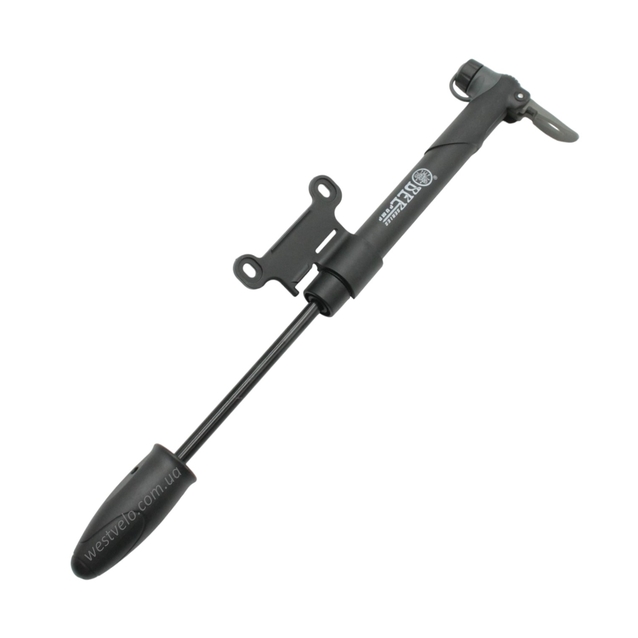 Насос вело BEE pump (M21-02) пластик з кріпленням чорний (AV/FV) фото westvelo.com