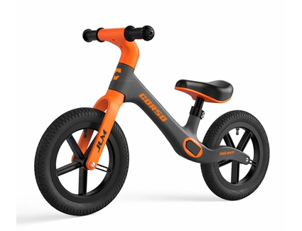 Велобіг 12 Corso надувні колеса, нейлонова рама BL-22958 сіро-помаранчевий