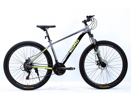 Велосипед 29 AL Corso «KORD» KD-29506 алюміній 17", (к-т SHIMANO) чорно-сіро-жовтий
