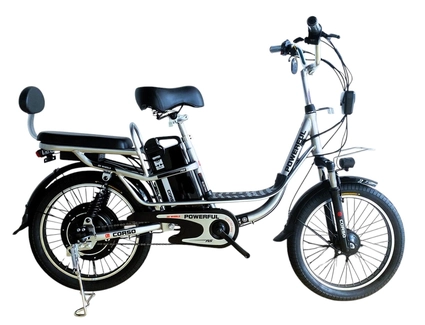 Електровелосипед 20 AL Corso «POWERFULL» PF-40179, алюміній, двигун 500W, акумулятор 48V13Ah літієвий сірий