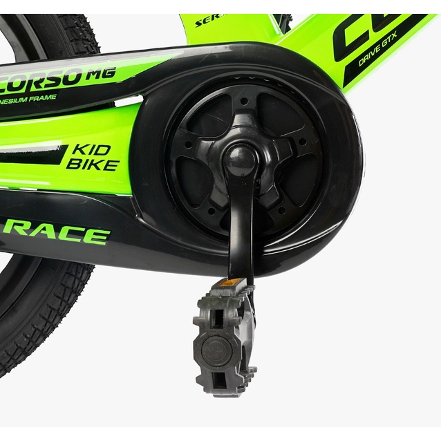 Дитячий велосипед 20 MG Corso «CONNECT» MG-20269, магнієва рама, салатовий, допоміжні колеса фото westvelo.com