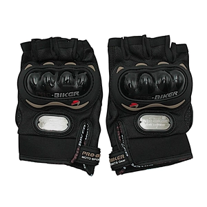 Мото рукавиці (L) "PRO BIKER" (MCS‑04) чорні (з відкритими пальцями )
