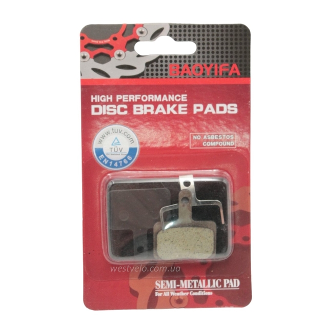 Колодки гальмівні дискові № 02 BAOYIFA фото westvelo.com