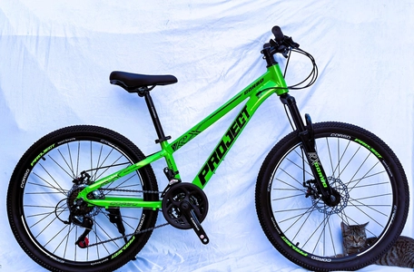 Велосипед 24 AL Corso «PROJECT»  PJ-24505 алюміній 11", (к-т SunRun) салатовий