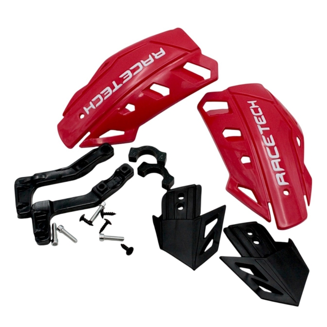 Захист рук на кермо мото RACE TECH, X-FORCEHANDGUARD (4), червоні фото westvelo.com