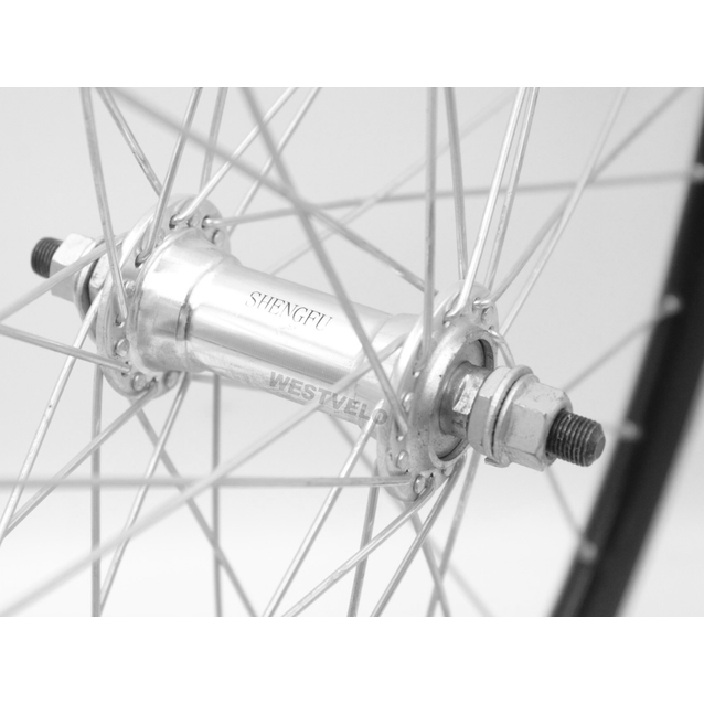 Колесо 26 перед, обід 2-ний чорний, втулка AL на віночках фото westvelo.com