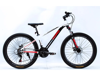 Велосипед 26 AL Corso «KORD» KD-26619 алюміній 13", (к-т SHIMANO) біло-чорно-червоний