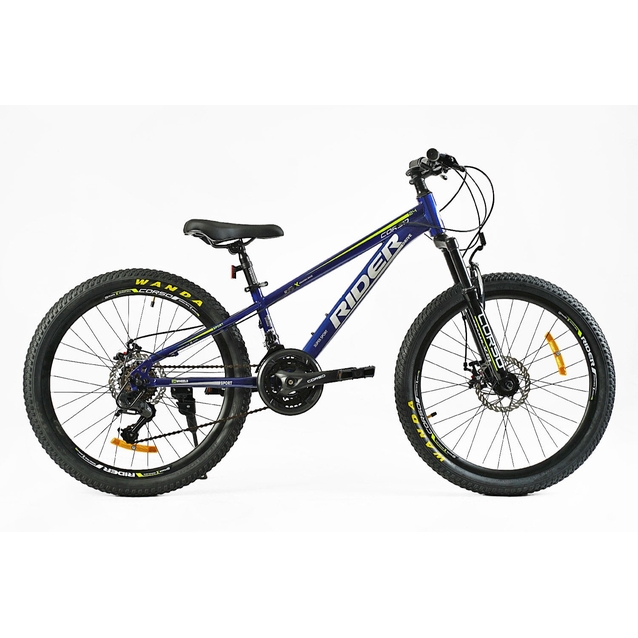 Велосипед 24 ST Corso «RIDER» RD-24820 сталь 11", (к-т LTWOO-A2) синій