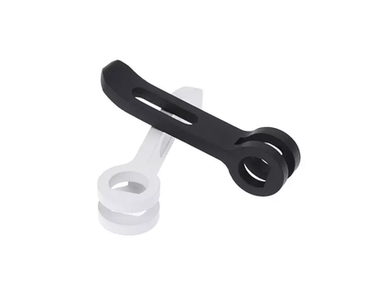 Важіль (затискач) механізму складання (алюміній) для електросамоката, білий (Xiaomi M365/Pro)