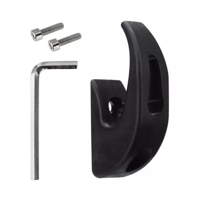 Гачок-вішалка на рульову стійку, чорний - для електросамоката (Xiaomi M365/PRO) фото westvelo.com