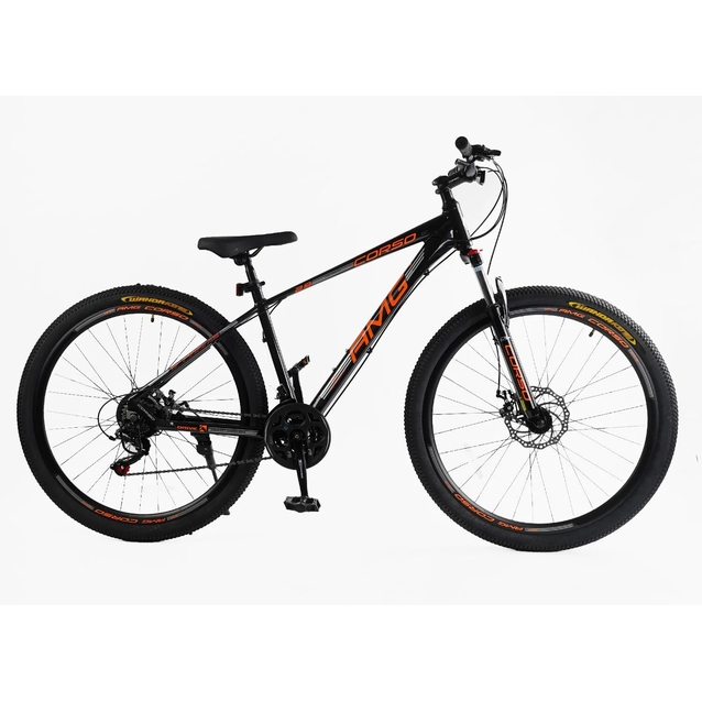 Велосипед 29 AL Corso «AMG» MG-29469 алюміній 17", (к-т SHIMANO) чорно-помаранчевий фото westvelo.com