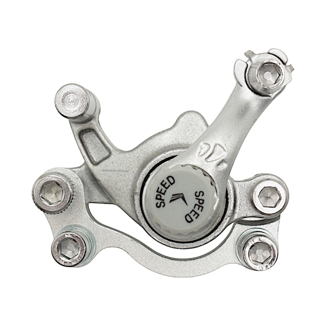 Супорт гальмівний дисковий SHUNFENG (F160/R140) нікель фото westvelo.com