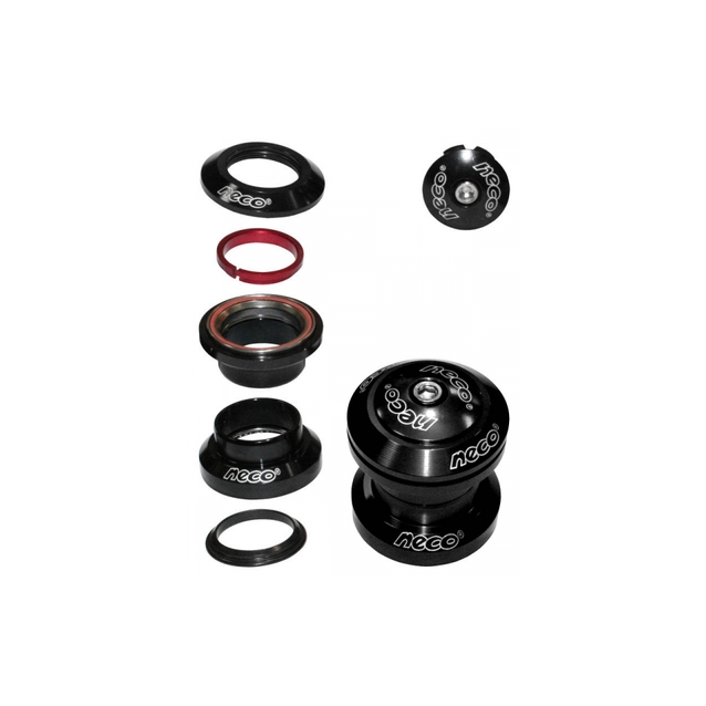 Рульовий набір мтв безрізьбовий NECO H711 Ø28.6 (1-1/8") пром підшипники фото westvelo.com