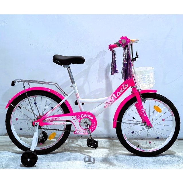 Дитячий велосипед 20 ST Corso «MAXIS» MX-34758 біло-рожевий фото westvelo.com