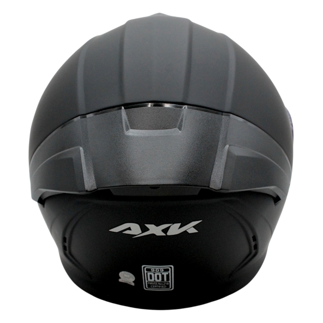 Мото шолом, трансформер (L 54-61) AXK (GK-83669) чорний матовий, вмонтовані окуляри фото westvelo.com