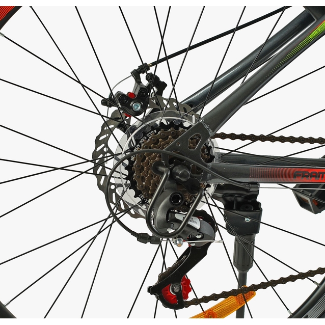 Велосипед 26 ST Corso «SKYWALKER» SW-26333 сталь 15", (к-т SunRun) сіро-помаранчевий фото westvelo.com