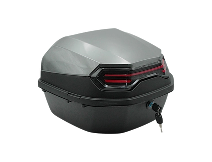 Кофр (багажник) для мотоцикла задній ROBIK 48 (400х400х280) 45L графіт з катафотом