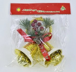 Іграшка на ялинку Дзвіночки 1шт (С 30525)