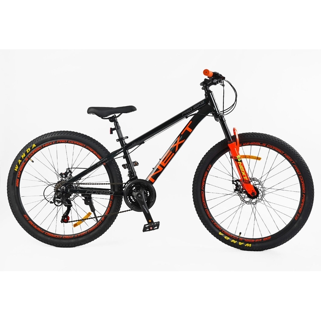 Велосипед 26 AL Corso «NEXT» NX-26700 алюміній 13", (к-т SHIMANO) чорно-помаранчевий фото westvelo.com