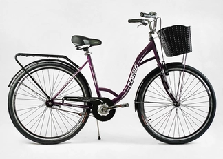 Міський велосипед 28 ST Corso «FORTUNA» FR-28408 сталь 20", темно фіолетовий (+к/к/б)