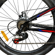 Велосипед 26 ST Azimut «EXTREME» 090 сталь 14", чорно-червоно-синій