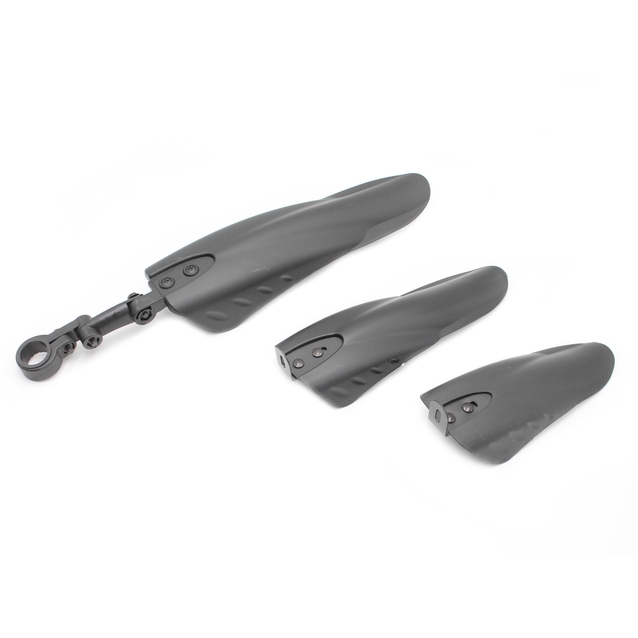 Крила 16-20 дитячі пластик CROSSER (DY-F40) з 3-ох частин, кріпл. на тр. сідла, чорний фото westvelo.com