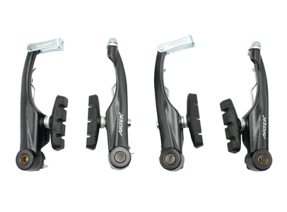 Гальма V-brake (перед + зад) ARTEK LV12DG алюміній чорні, посилений