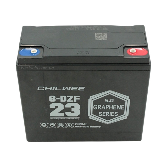 Акумулятор 12V 23Ah (графеновий) Chilwee. 5.0 Series . фото westvelo.com