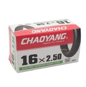 Камера 16 кривий ніпель (2.50) CHAOYANG (CR202) для електровелосипеда E-bike