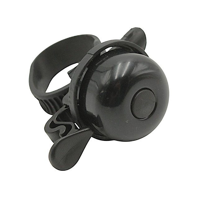 Дзвінок "Пінь-Пінь" F-20-3 (кріплення хомут) чорний фото westvelo.com