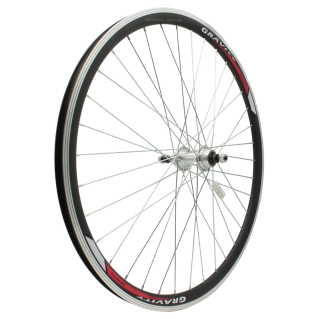 Колесо 27,5 зад, обід 2-ний чорний, втулка AL на промах, диск різьба фото westvelo.com