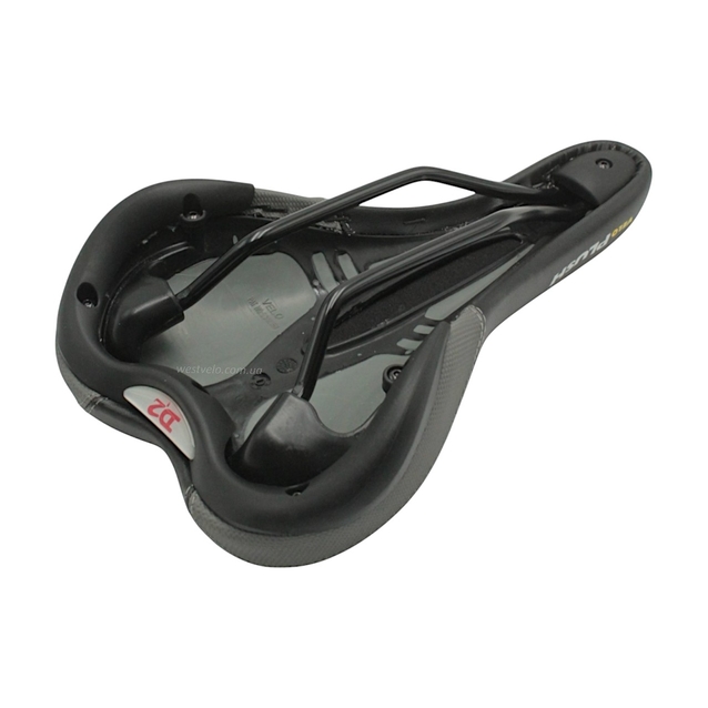 Сідло мтв на глагол Velo plush VL-3126, чорно-сіре SENSO
