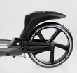 Самокат дитячий 2-х колісний, PU Best Scooter L-36375 чорний, Ø200mm, ФАРА, 2 амортизатори, затискач керма, ручне гальмо фото westvelo.com