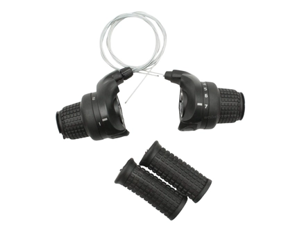 Грипшифт 3+7 шв. пластик, китай з гріпсами (36)