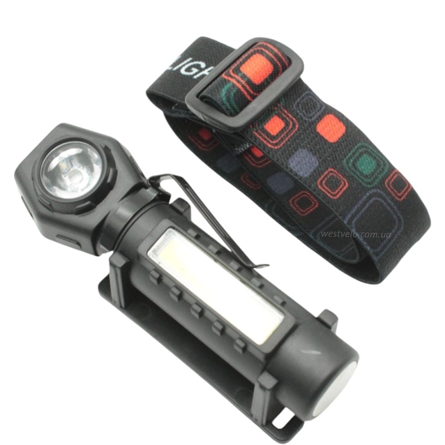 Ліхтар налобний на usb зарядку, KX-212 фото westvelo.com