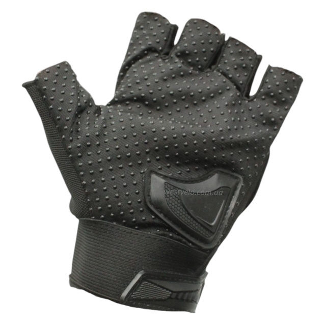 Рукавиці (тактичні) Aulaer, чорно-сині (з відкритими пальцями) фото westvelo.com