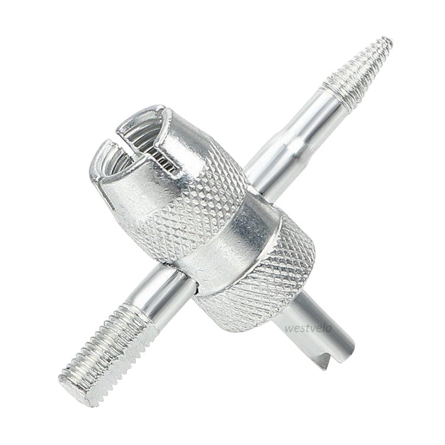 Прогонка різьби ніпеля камери нікель фото westvelo.com