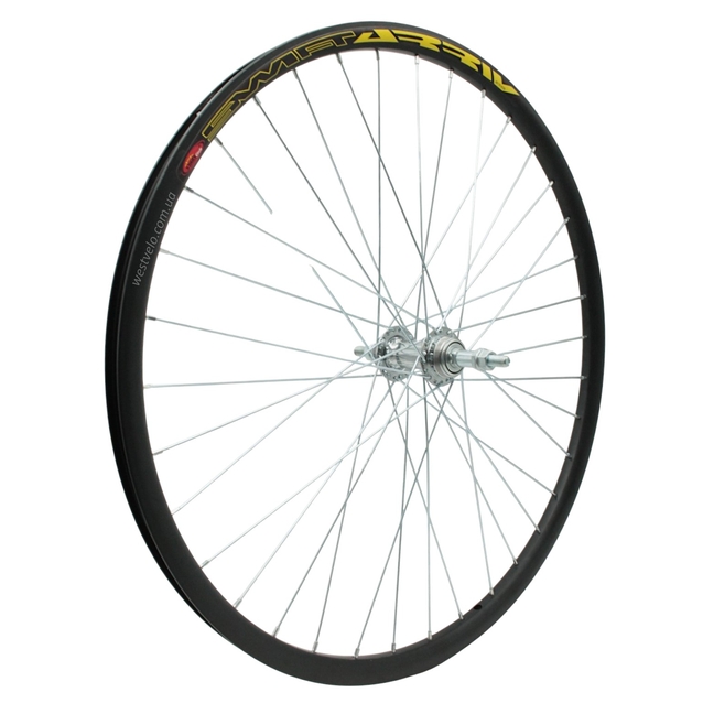 Колесо 26 зад, обід 2-ний чорний дисковий, втулка ST. на віночках, диск різьба фото westvelo.com