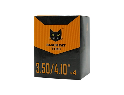 Камера "4" 4.10/3.50-4 BLACK CAT (TR-87) кривий ніпель