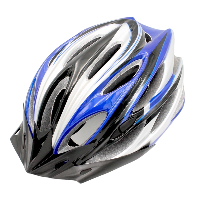 Вело шолом дорослий синьо-чорно-сірий