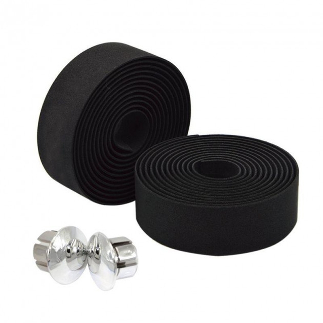 Обмотка руля чорна з заглушками фото westvelo.com