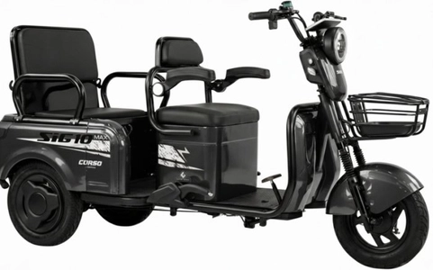 Трицикл Corso «SIG-10 MAX» SM-415081, двигун 1200W, акумулятор 72V 36Ah графеновий, графітовий + 1 ящик. акум, колеса 10"