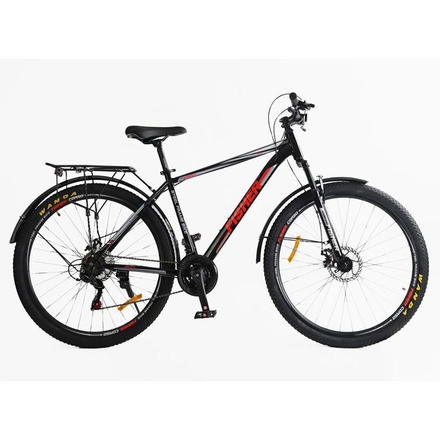 Велосипед 29 ST Corso «FISHER» FS-41473 сталь 19", (к-т SHIMANO) чорно-червоний фото westvelo.com