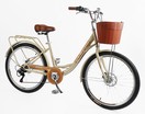 Міський велосипед 26 ST Corso «POLARIS» PS-72411 сталь 16,5", (к-т SHIMANO) бежевий (+к/к/б) фото westvelo.com