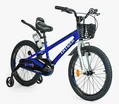 Дитячий велосипед 20 AL Corso «TAYGER» TG-62355 алюмінієва рама синій, ручне гальмо, дод. колеса, дзвоник, бутилочка фото westvelo.com
