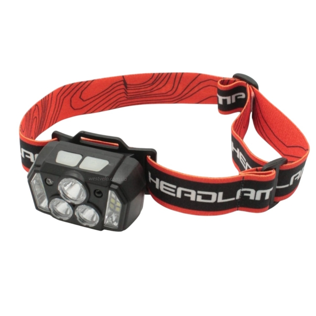 Ліхтар налобний на usb зарядку, NF-852 фото westvelo.com